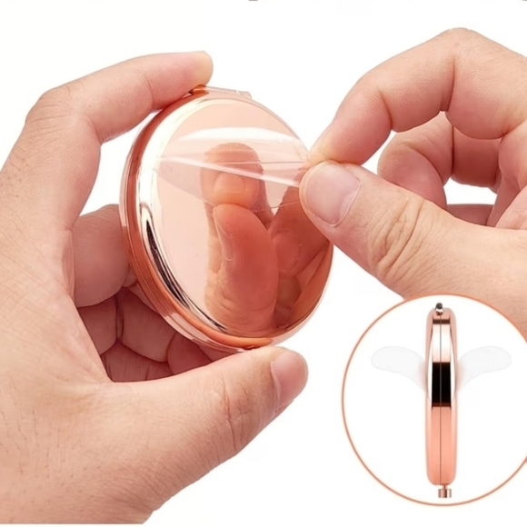 Scripture Engraved Compact Mirror-Rose Gold - Picture 6 of 9